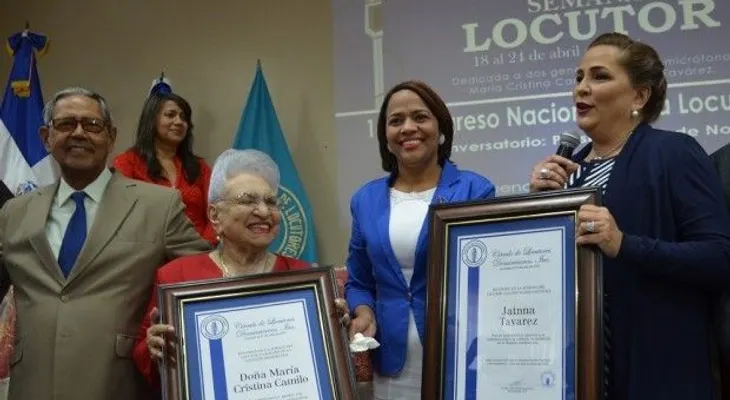 Círculo de Locutores reconoce a María Cristina Camilo y Jatnna Tavárez