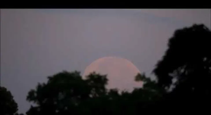 Así fue la luna de fresa, el deslumbrante fenómeno que se da casi 50 años (VIDEO)