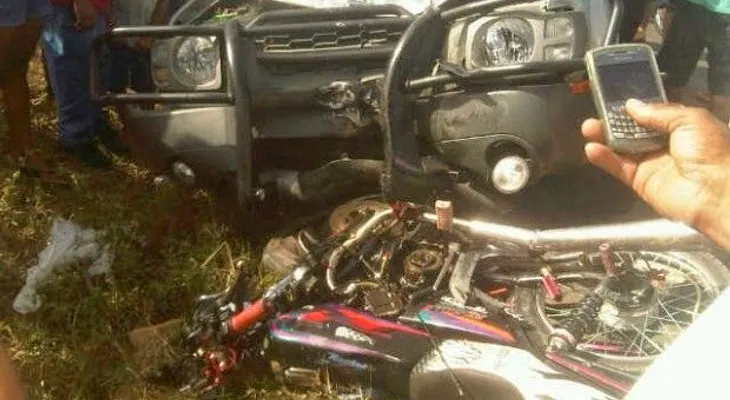 Yipeta atropella a motorista que huía de Amet
