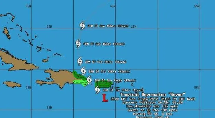 Emiten alerta desde Cabo Engaño hasta Cabo Francés Viejo