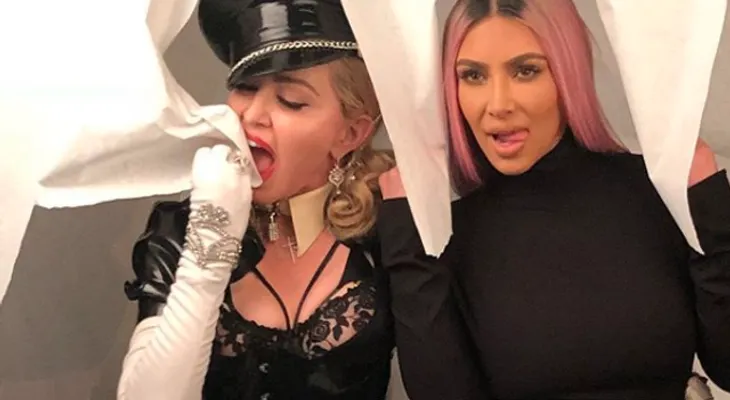  Kim Kardashian y Madonna, esto es lo que tenían entre manos