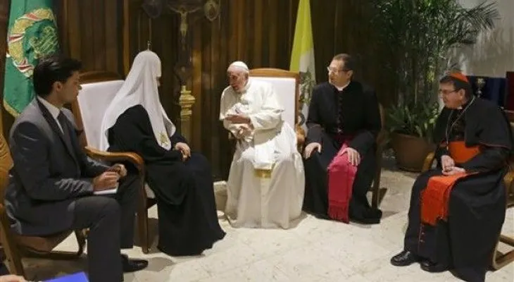 El Papa y patriarca Kirill reunidos en Cuba