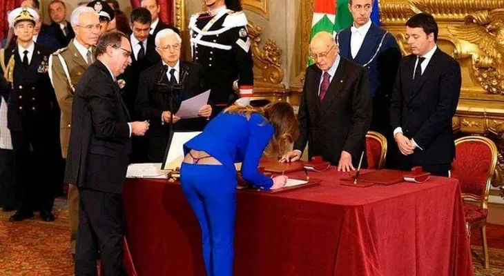 La falsa foto de la ministra italiana y su tanga que fue furor en las redes sociales