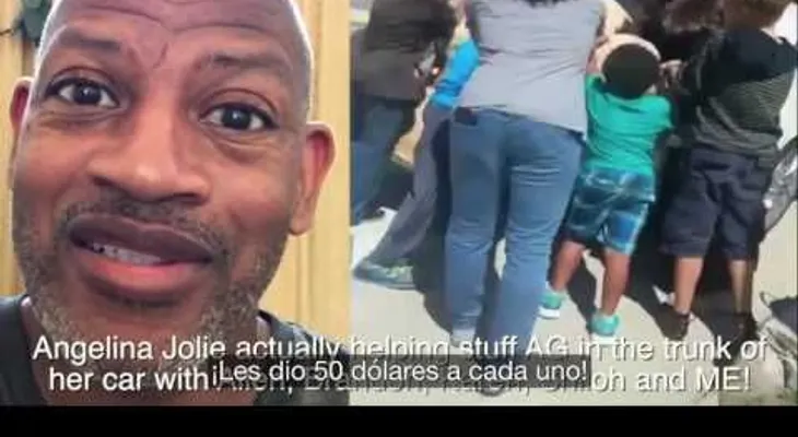 Unos niños mellizos no podían vender su enorme oso de peluche. Y apareció Angelina Jolie.