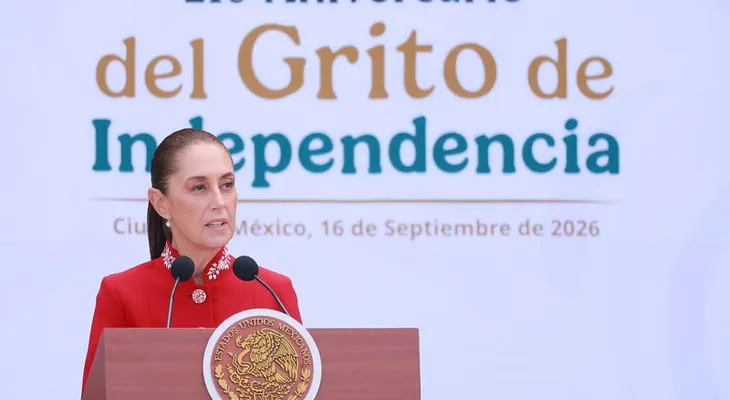 Sheinbaum llama a los mexicanos a 'cuidar la soberanía' durante los festejos de la Independencia