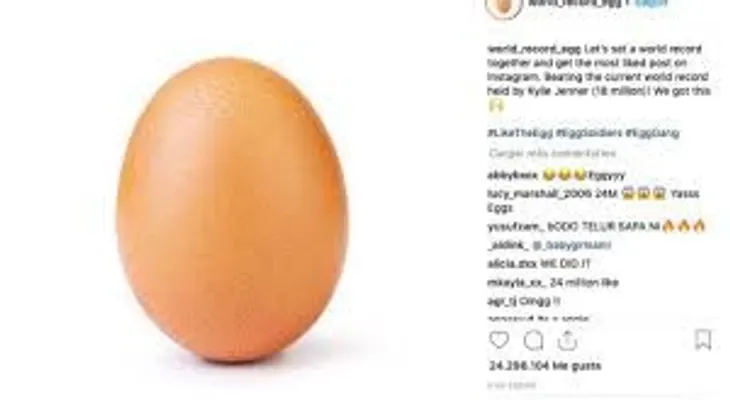 Se trata de una campaña de salud mental, el huevo más popular de Instagram