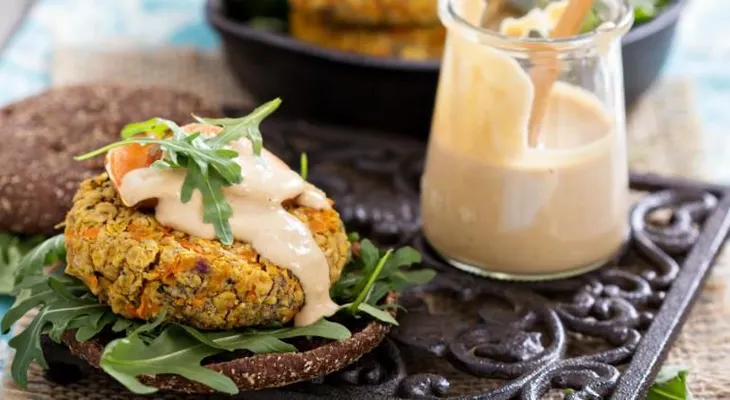 Hamburguesas de avena y calabaza 