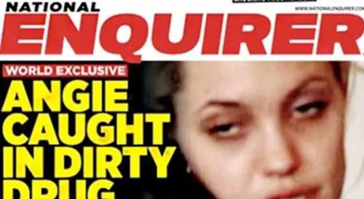 Publican fotografías del oscuro pasado de la actriz Angelina Jolie en las que aparece drogada