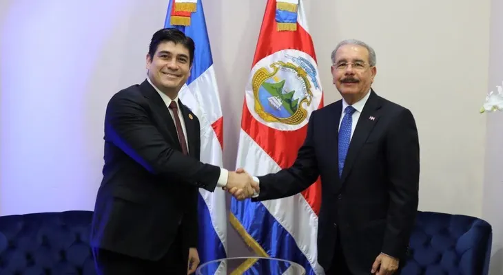 Presidente Danilo Medina se reúne con homólogo de Costa Rica