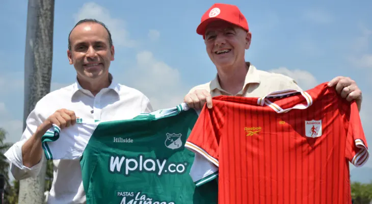 Infantino elogia el talento de jóvenes futbolistas en escuelas de Cali