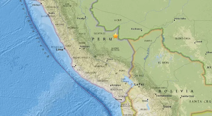 Un sismo de magnitud 7,5 sacude frontera entre Perú y Brasil