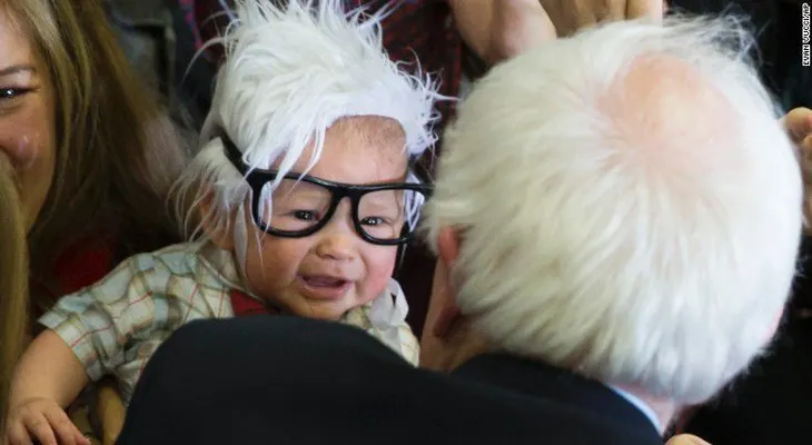 Muere 'Bernie Baby', el bebé que enterneció la campaña de Bernie Sanders