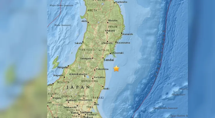 Sismo de 5,8 sacude las costas de Japón, según USGS
