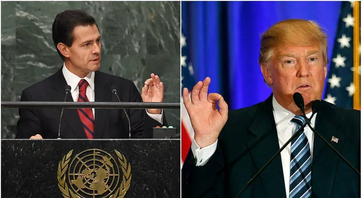 Trump llega a México para reunirse con el presidente Enrique Peña Nieto