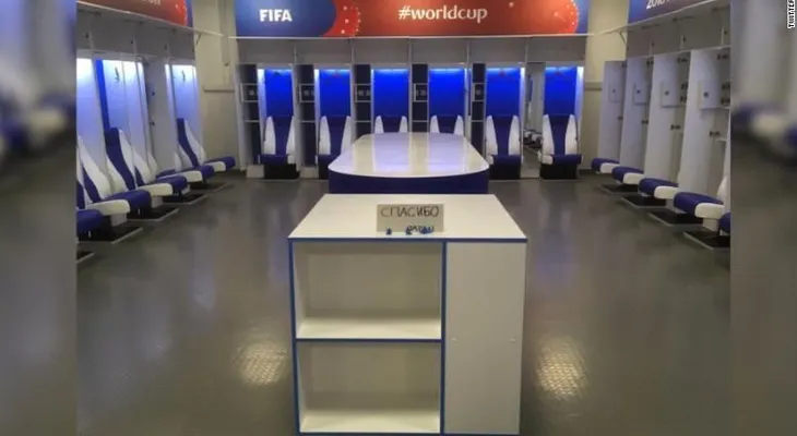 Japón dejó el vestuario impecablemente limpio y una nota de agradecimiento tras ser derrotado en el Mundial