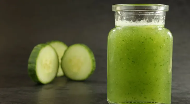 Mascarilla para las ojeras de pepino y manzana