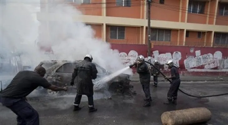 Haitianos protestas contra precio de gasolina 