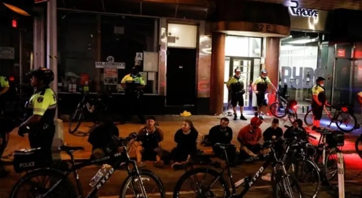 Al menos 345 detenidos y 33 policías heridos en las protestas de Nueva York