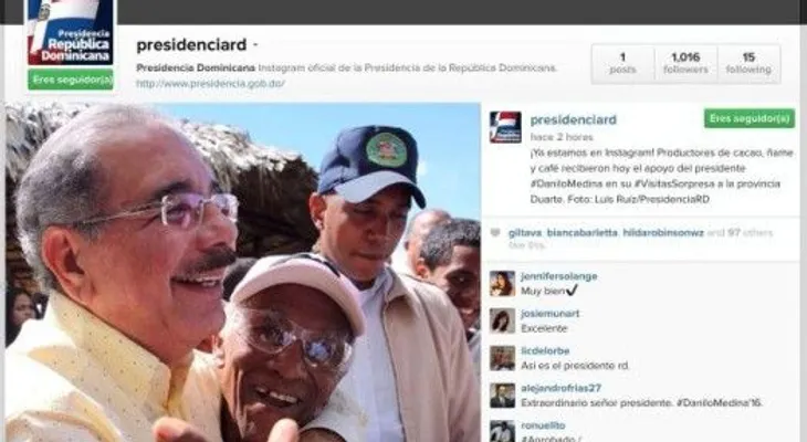 Presidencia abre cuenta de Instagram