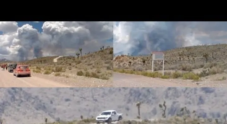 Misterio en el Área 51: Turistas filman densa nube de humo con forma de hongo (VIDEO)