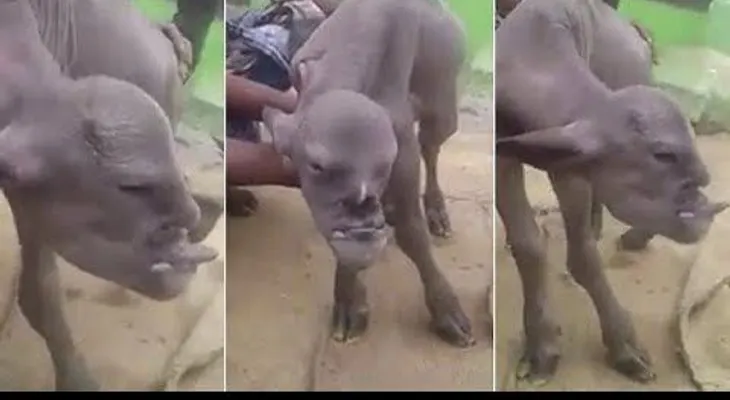 Una cabra mutante que causa sensación en la India