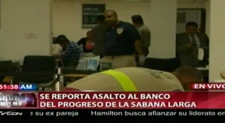 Asaltan Banco del Progreso de la Sabana Larga