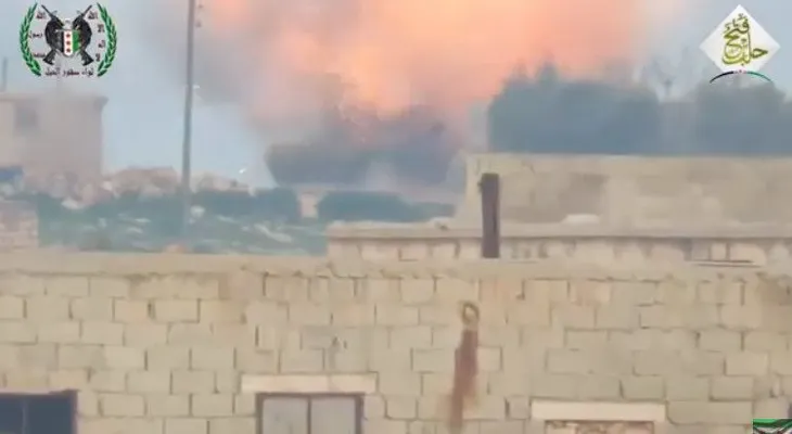 Rebeldes sirios atacan por primera vez un tanque T-90 con un misil antitanque guiado (VIDEO)