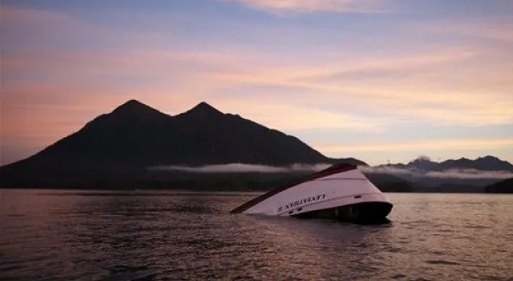 Golpe de ola vuelca barco con personas que miraban ballenas