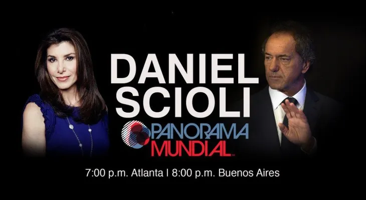 Daniel Scioli conversará esta noche con Patricia Janiot desde Buenos Aires