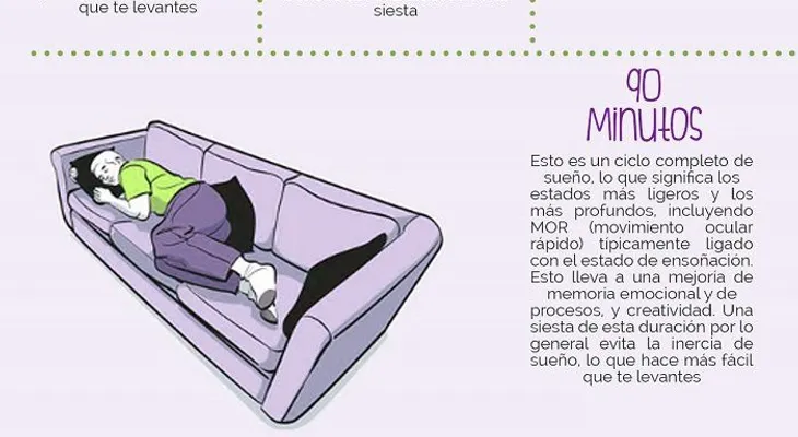 Cuánto debe durar una siesta para beneficios del cerebro