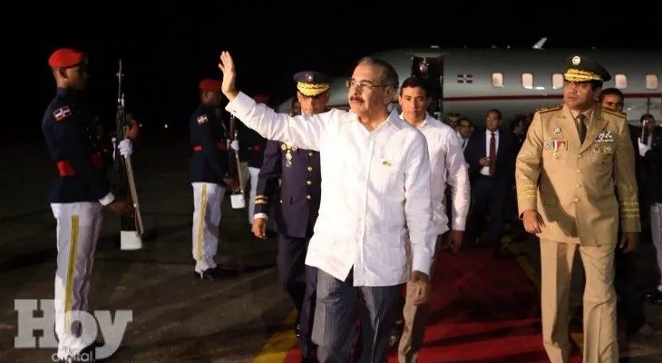 Danilo Medina regresa de Veracruz