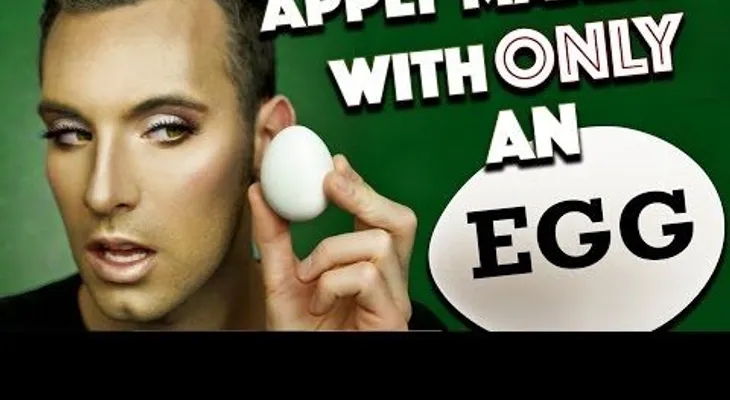 El maquillaje con un huevo, la nueva propuesta que se hace popular y con muchos resultados (VIDEO)