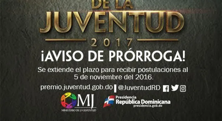 Extienden plazo para inscripciones del Premio Nacional 2017