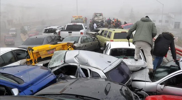Accidente múltiple envuelve siete vehículos en la entrada de Santiago 