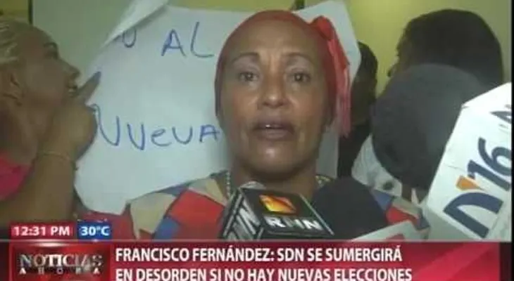 Francisco Fernández advierte SDN será un "caos" si no se anulan elecciones