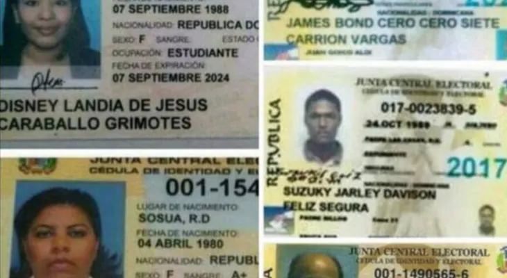 Nombres raros de dominicanos confirmados en el Padrón