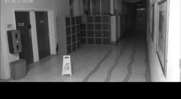 Un "fantasma", captado por cámaras de seguridad
