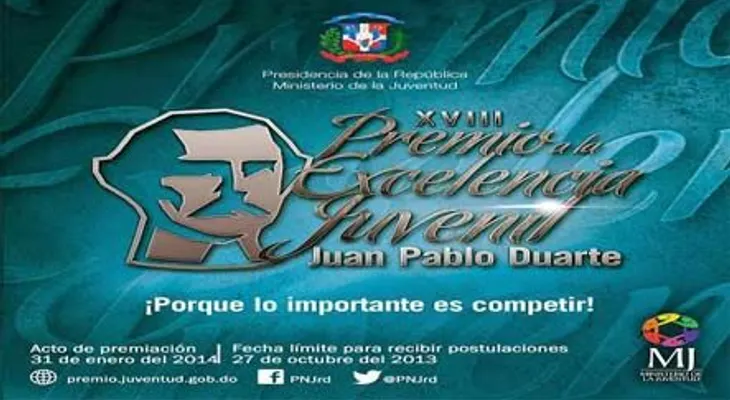 MJ entrega este viernes premio Excelencia Juvenil Juan Pablo Duarte  2014