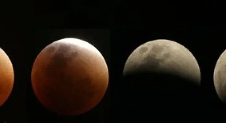 Un eclipse y una Super Luna ofrecen una imagen poco común