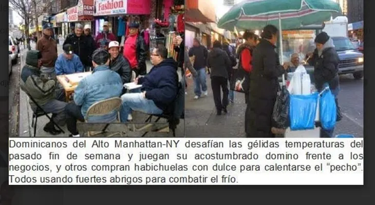 Dominicanos en EEUU padecen primeras temperaturas gélidas