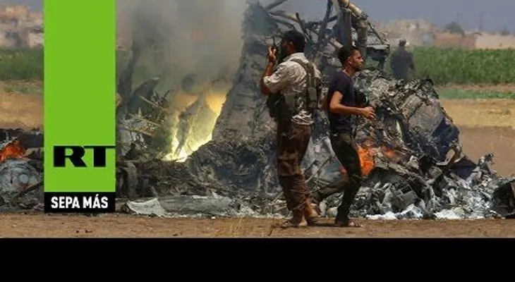 Derriban en Siria un helicóptero ruso con cinco personas a bordo (VIDEO)