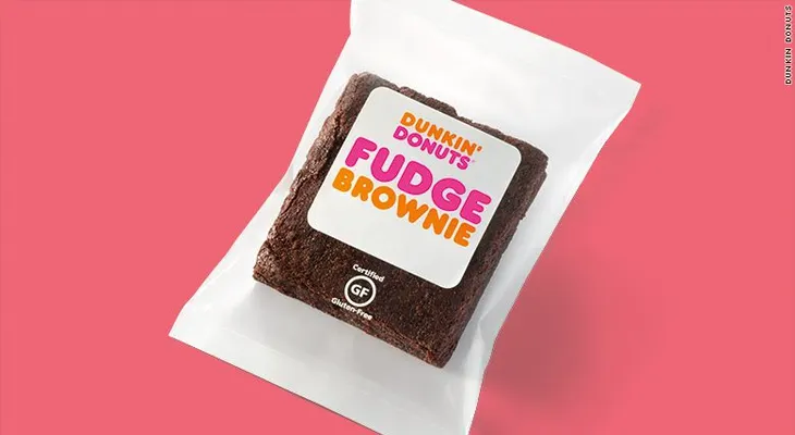 Dunkin; Donuts lanza su primer brownie sin gluten