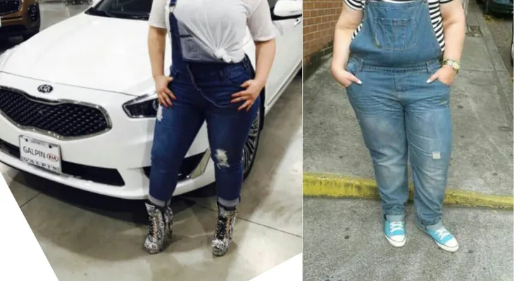 Modelo plus se viraliza recreando moda de famosas