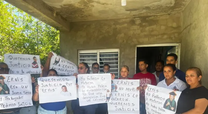 Familiares de Ernis De la Cruz exigen justicia a 10 meses de su muerte en La Vega