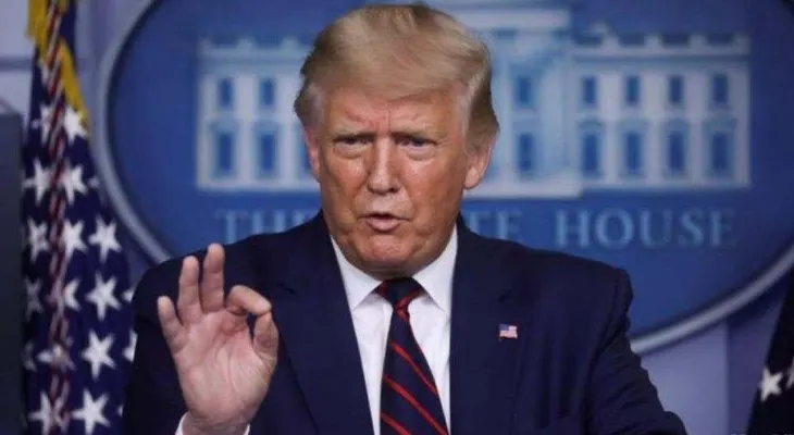 Trump promueve su lema "ley y orden" tras tiroteo a policías en Los Ángeles