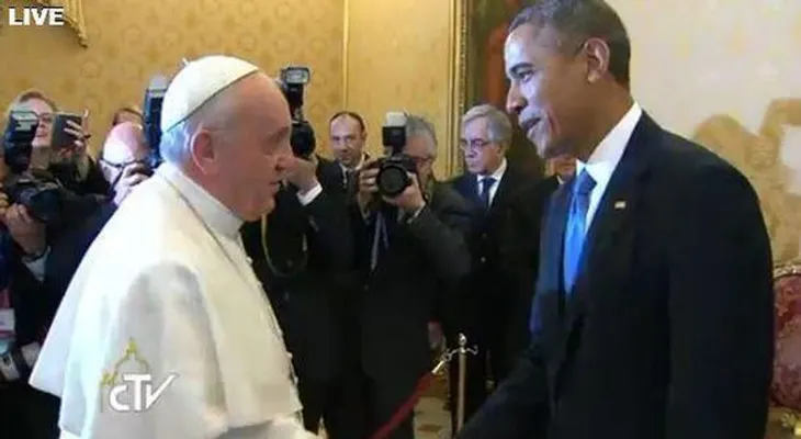  Barack Obama y el Papa Francisco