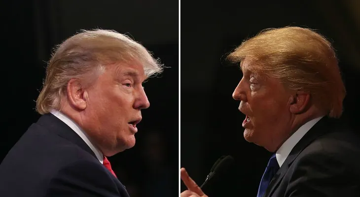 ¿Cómo sería un "debate" entre Trump y Trump? Stephen Colbert revela las contradicciones del magnate