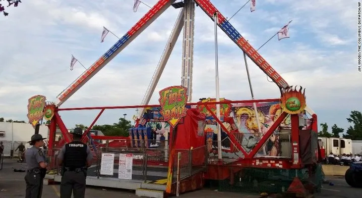 Falla en una atracción en la feria de Ohio causa un muerto