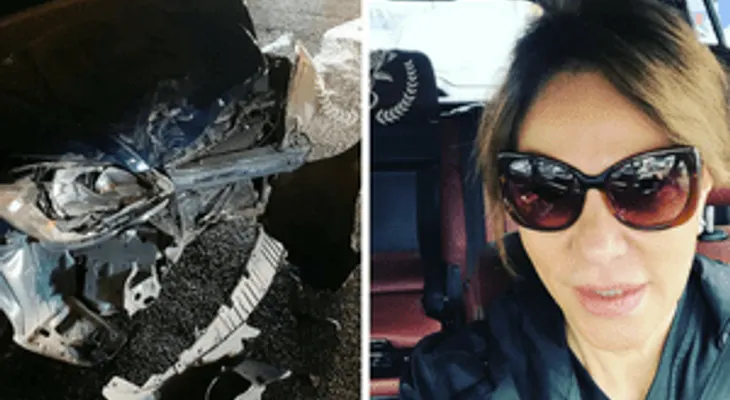 Milagros Germán: Un conductor borracho se estrelló contra su vehículo y sale ilesa