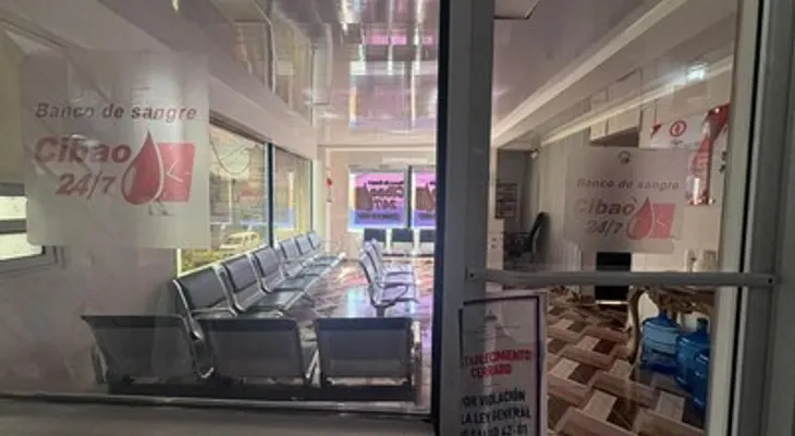 Salud Pública clausura banco de sangre en Moca por incumplir normas sanitarias